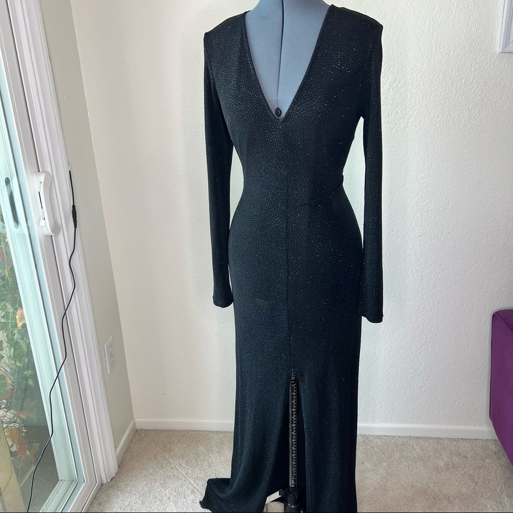 Black sparkly gown